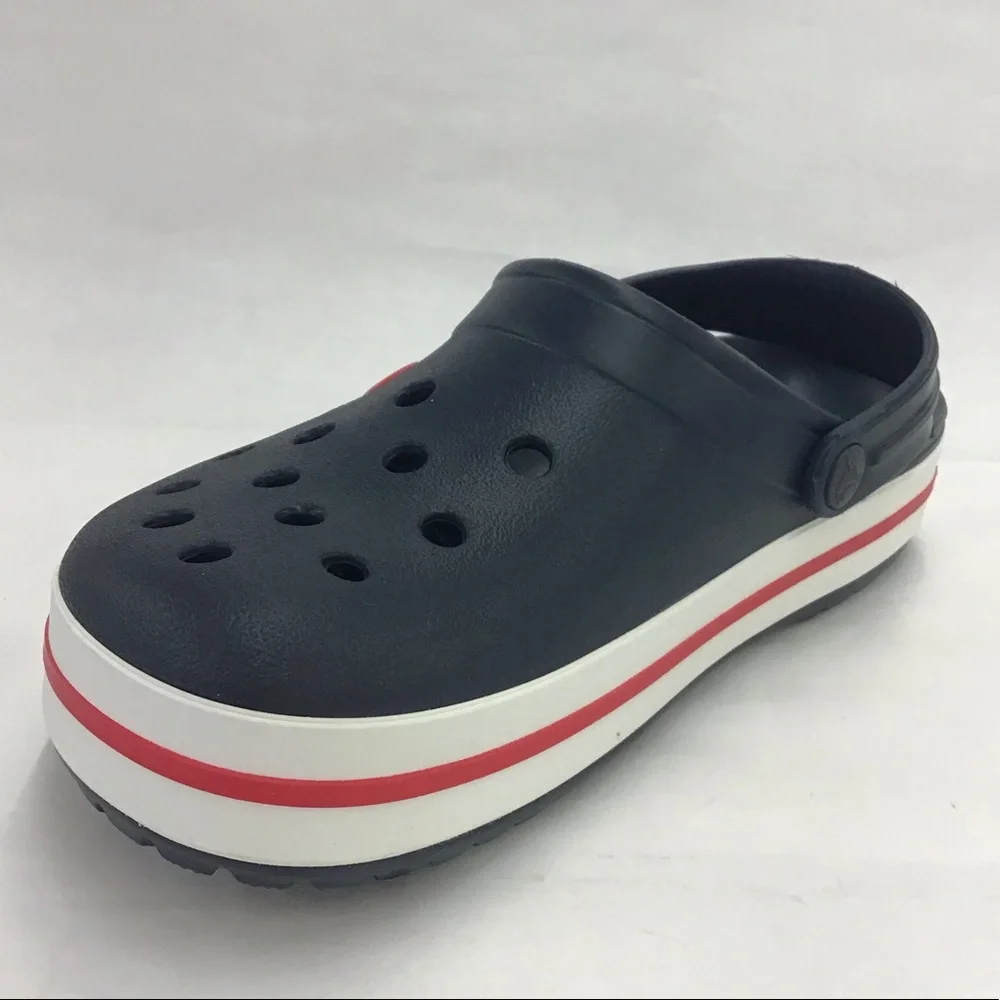 Crocs, Crocband clogs, Navy Blue, Size: 4